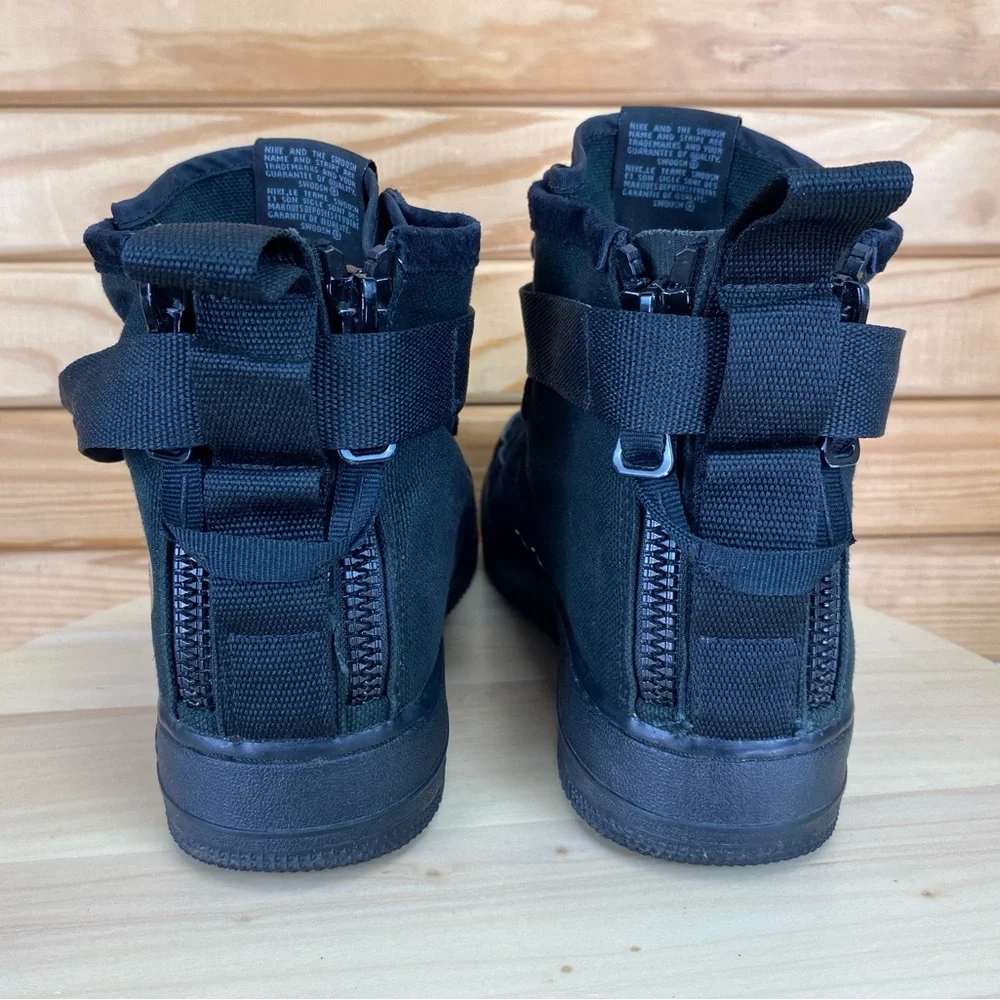 Nike SF Air Force 1 Mid Big Logo Black Cool Grey Men's 9 US Sneakers 917753 008